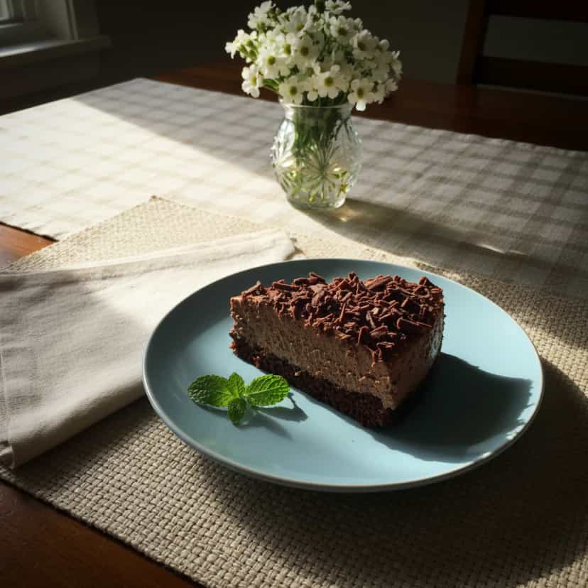 Foto deliciosa de Torta Mousse de Chocolate com Nozes pronta para servir - Tortas & Tortinhas