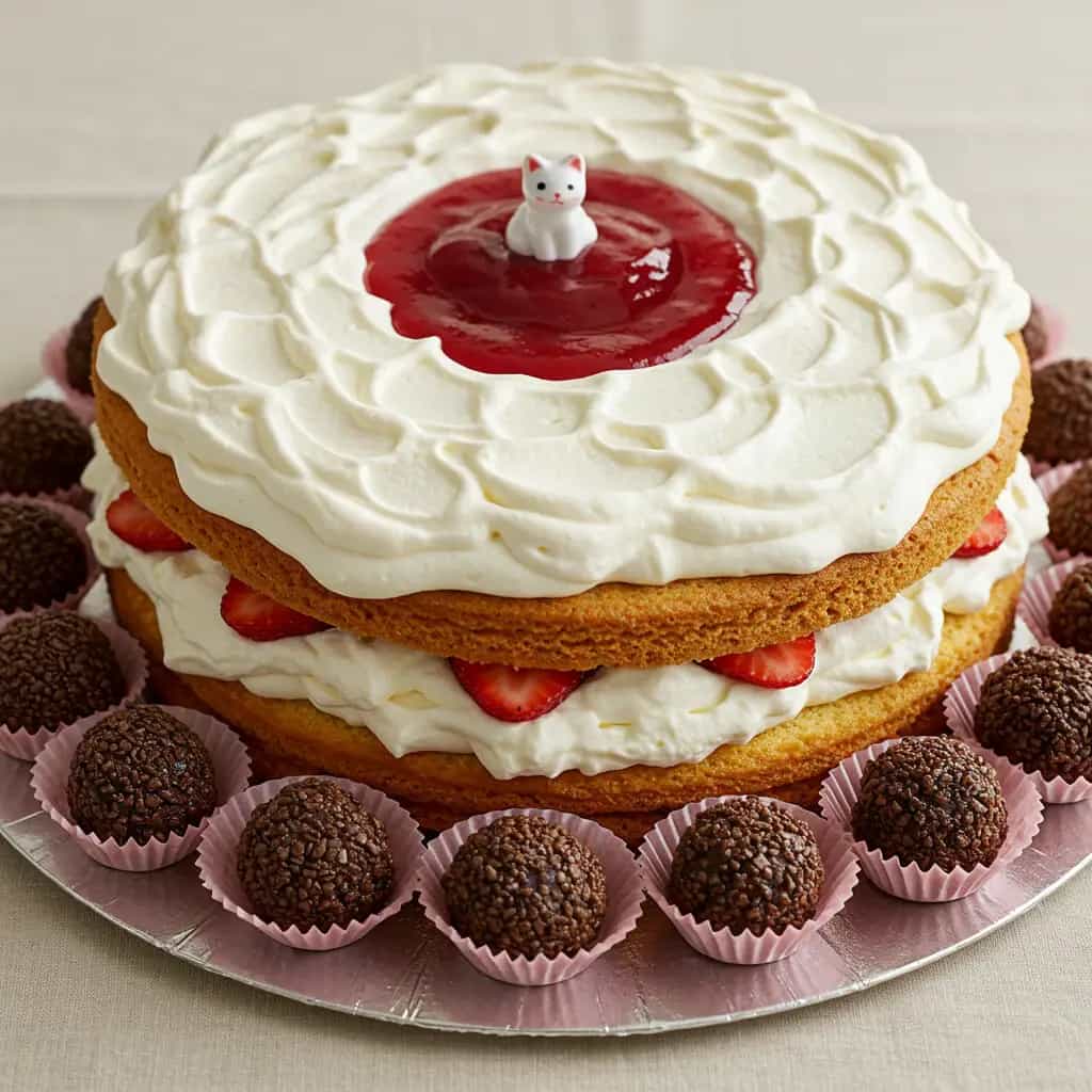 Torta Mousse de Morango