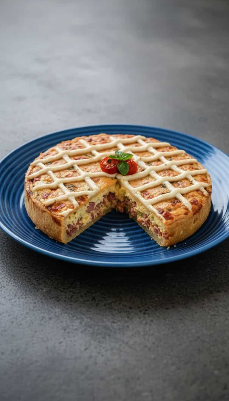Foto deliciosa de Torta Napolitana de Liquidificador pronta para servir - Outras Receitas