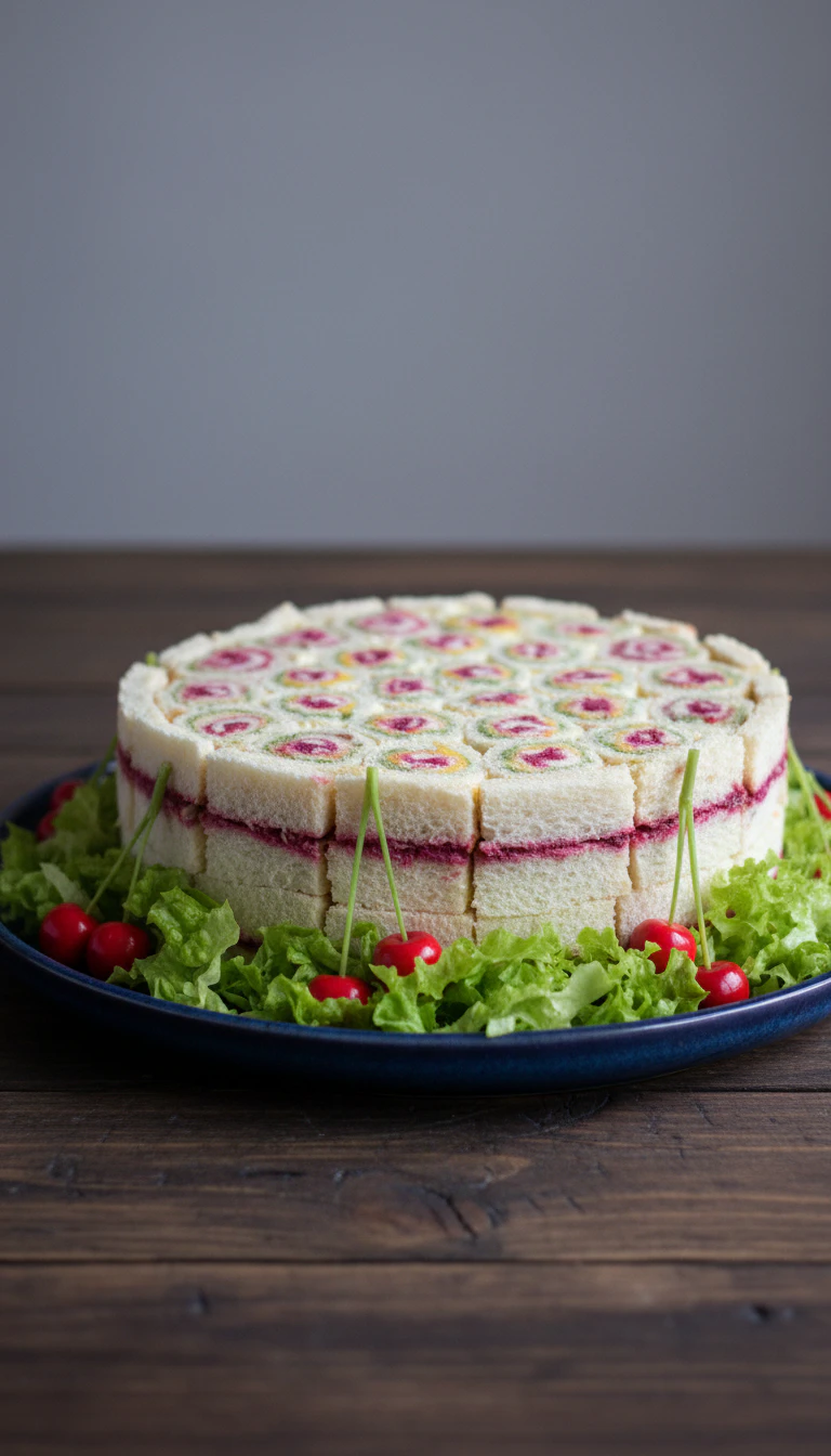 Foto deliciosa de Torta Primavera pronta para servir - Tortas Salgadas