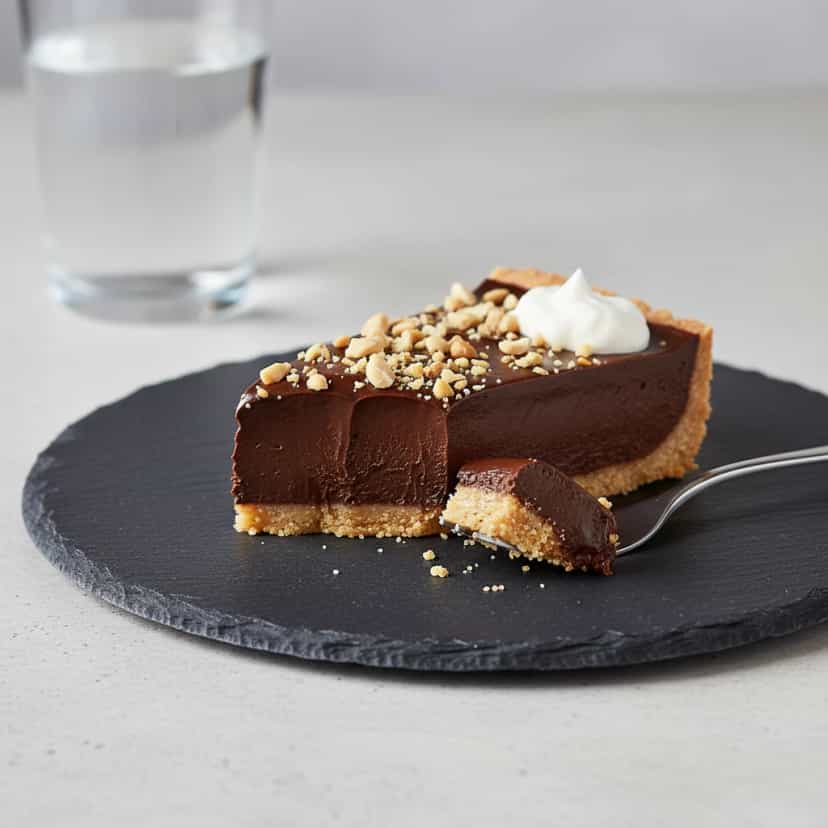Foto deliciosa de Torta Rápida de Chocolate com Nozes pronta para servir - Tortas & Tortinhas