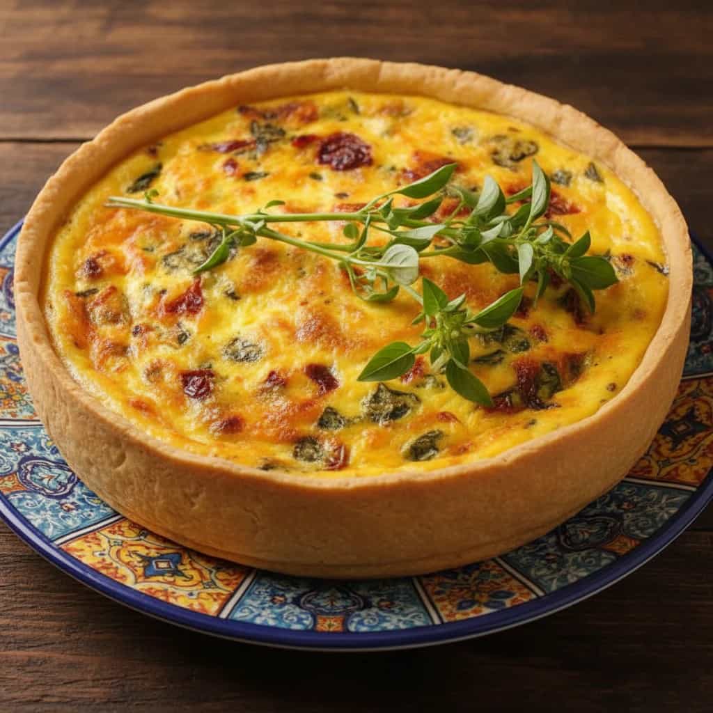 Torta Salgada de Abóbora e Agrião