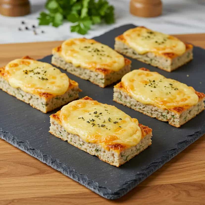 Foto deliciosa de Torta Salgada de Atum Low Carb pronta para servir - Low Carb