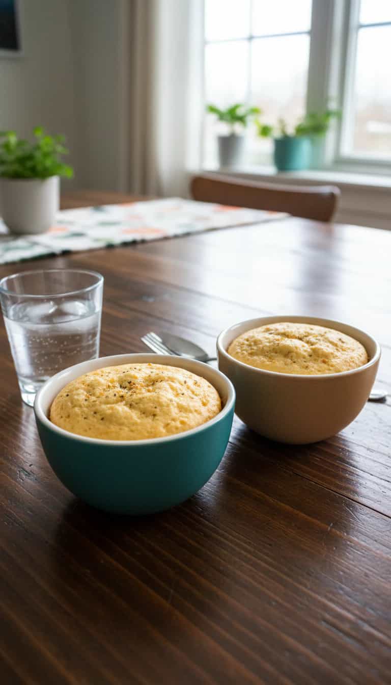 Foto deliciosa de Torta Salgada de Caneca pronta para servir - No Micro-ondas