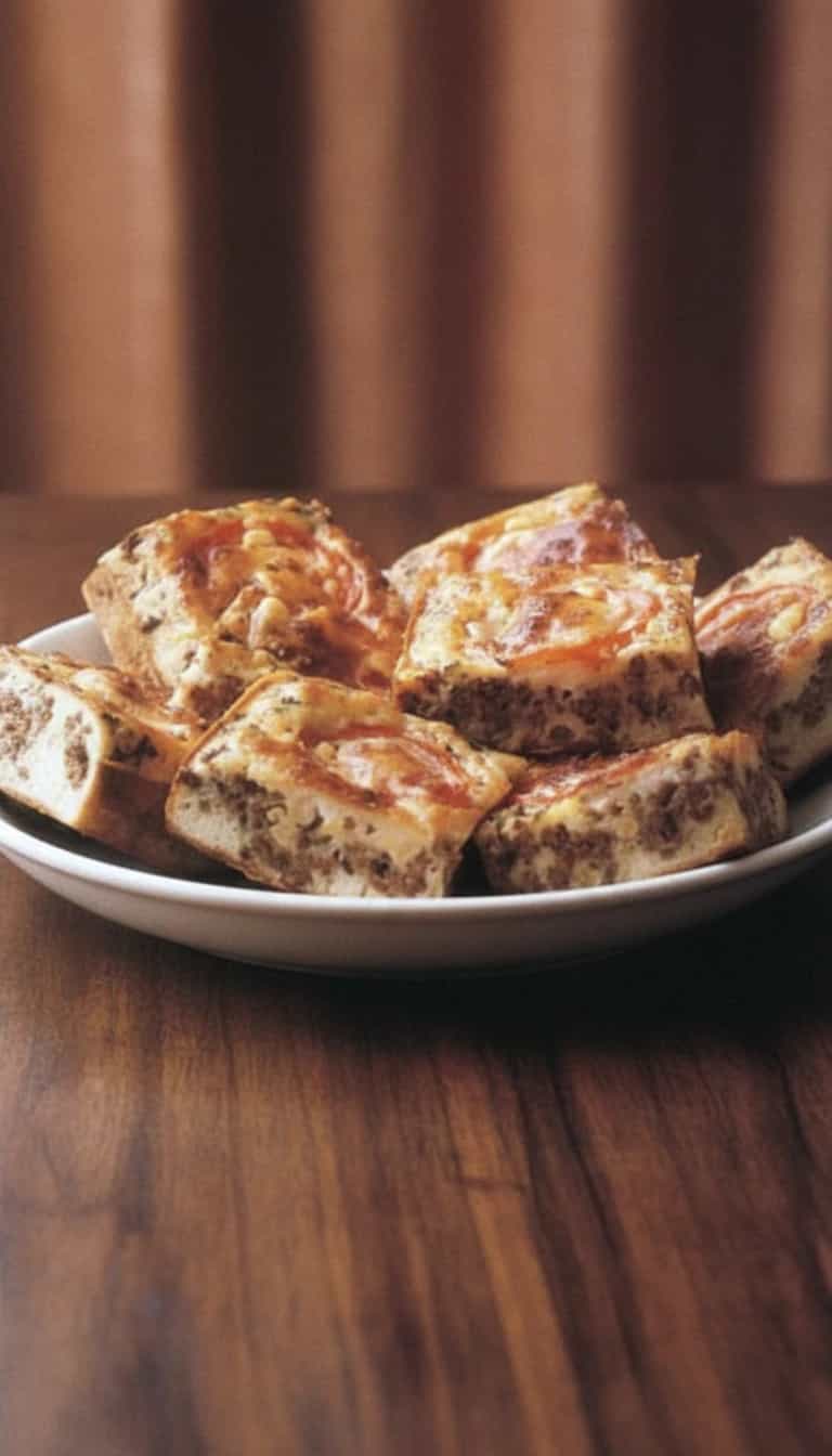 Foto deliciosa de Torta Salgada de Carne Moída pronta para servir - Tortas Salgadas