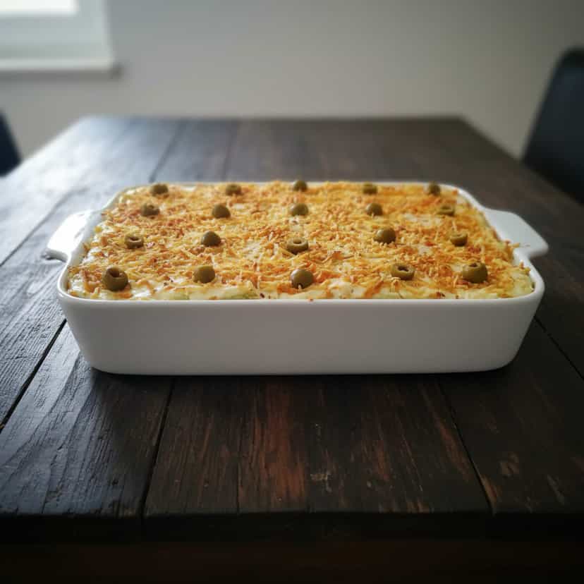 Foto deliciosa de Torta Salgada de Cream Cracker pronta para servir - Salgadinhos