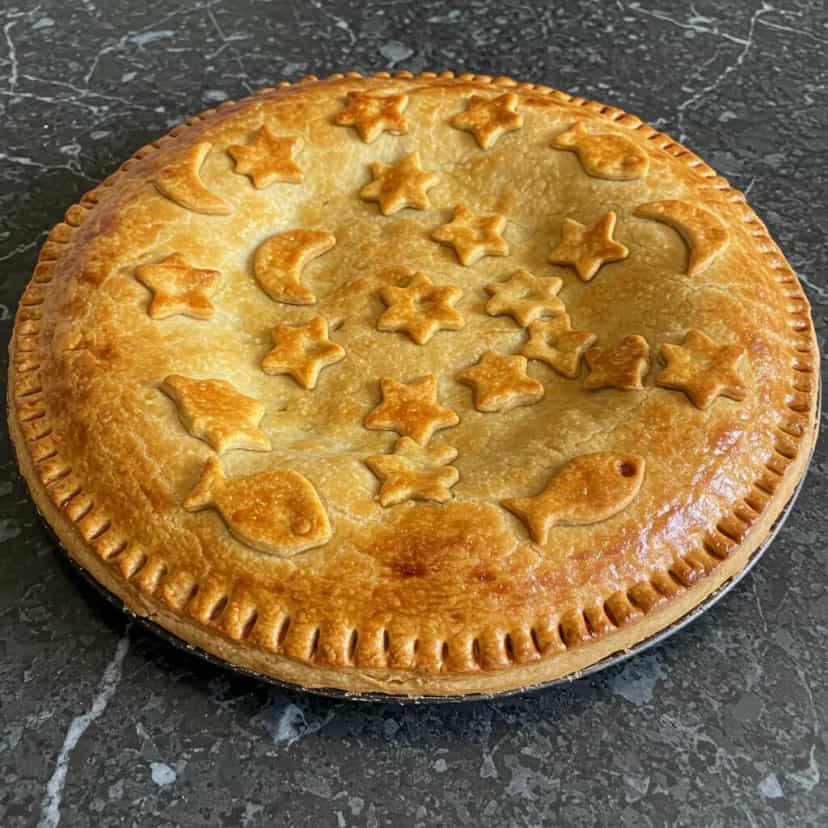 Foto deliciosa de Torta Salgada de Frango pronta para servir - Tortas Salgadas