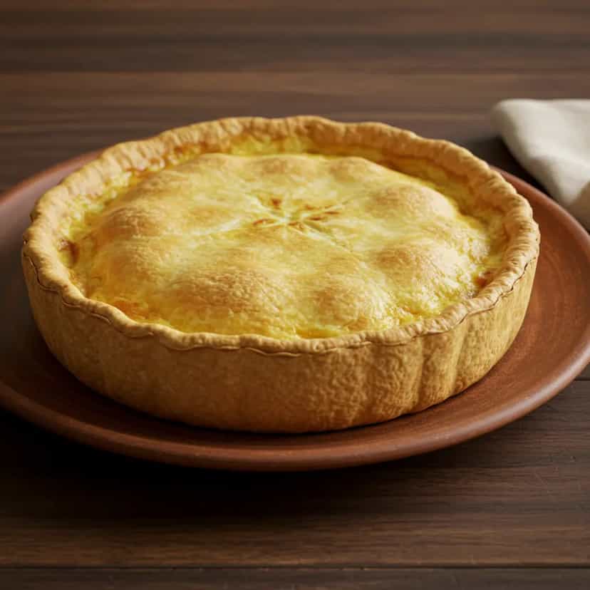 Foto deliciosa de Torta Salgada de Frango Cremosa pronta para servir - Tortas Salgadas