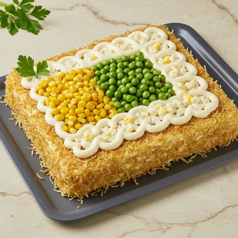 Foto deliciosa de Torta Salgada de Frango e Presunto pronta para servir - Outras Receitas