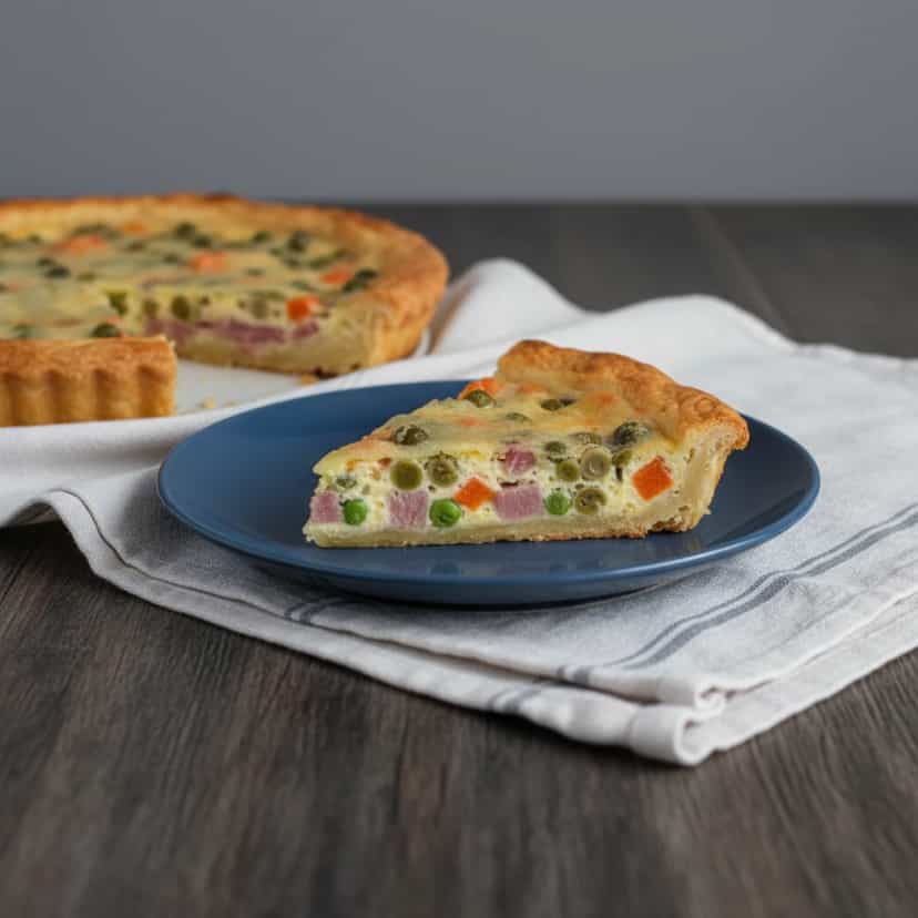 Foto deliciosa de Torta Salgada de Legumes e Presunto pronta para servir - Outras Receitas