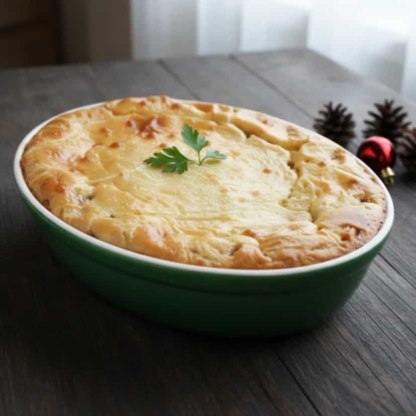 Foto deliciosa de Torta Salgada de Requeijão e Queijo pronta para servir - Salgadinhos