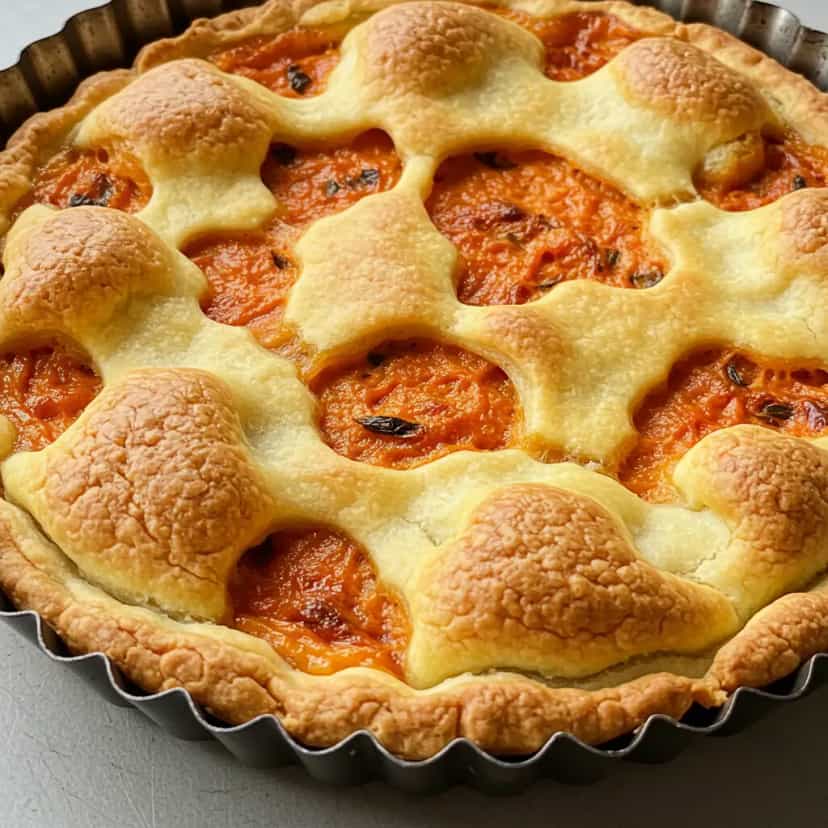 Foto deliciosa de Torta Salgada de Sardinha pronta para servir - Tortas Salgadas