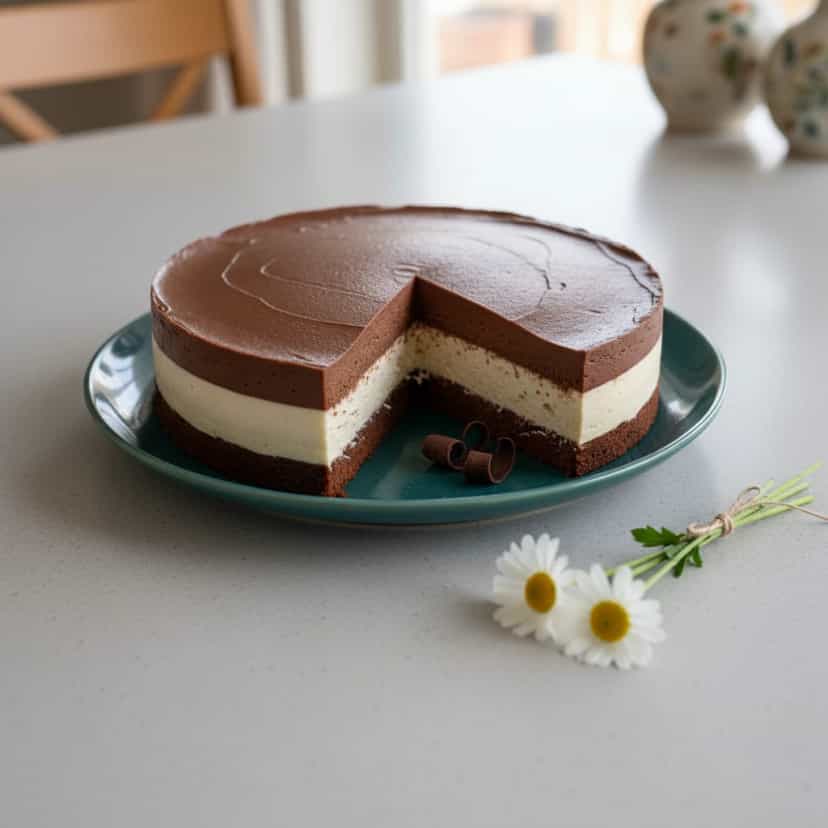 Foto deliciosa de Torta Três Mouses de Chocolate pronta para servir - Tortas & Tortinhas