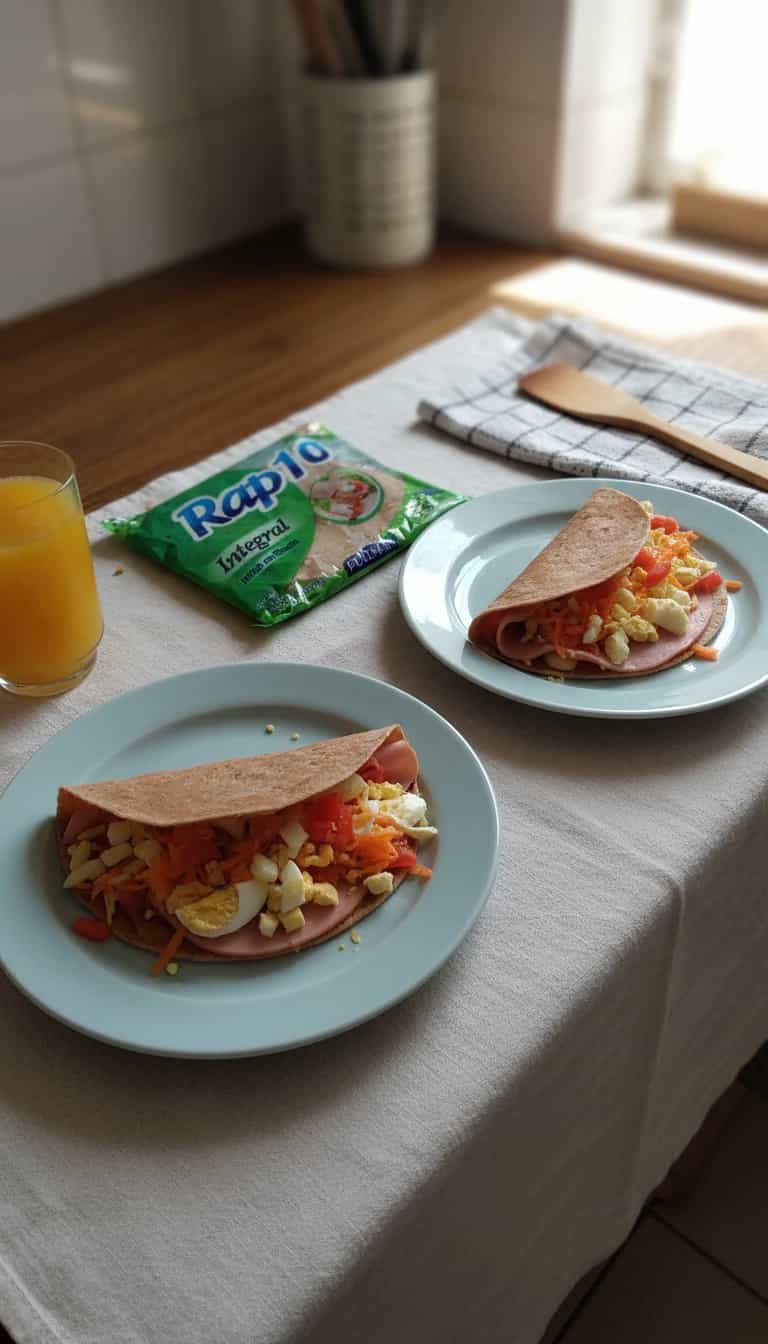 Tortilha Integral Recheada