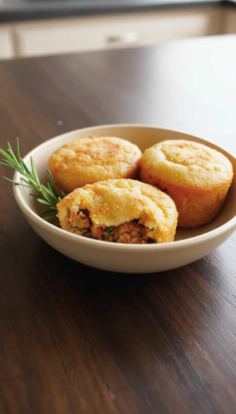Foto deliciosa de Tortinha de Camarão pronta para servir - Peixes & Frutos do Mar