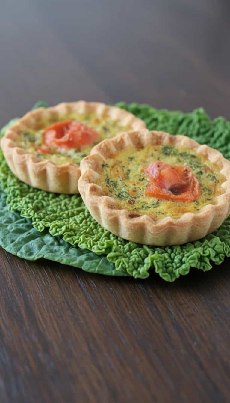 Foto deliciosa de Tortinhas de Alface e Presunto pronta para servir - Salgadinhos