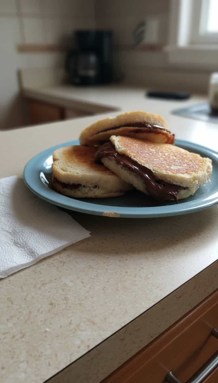 Foto deliciosa de Tortinhas de Nutella com Pão de Forma pronta para servir - Tortas & Tortinhas