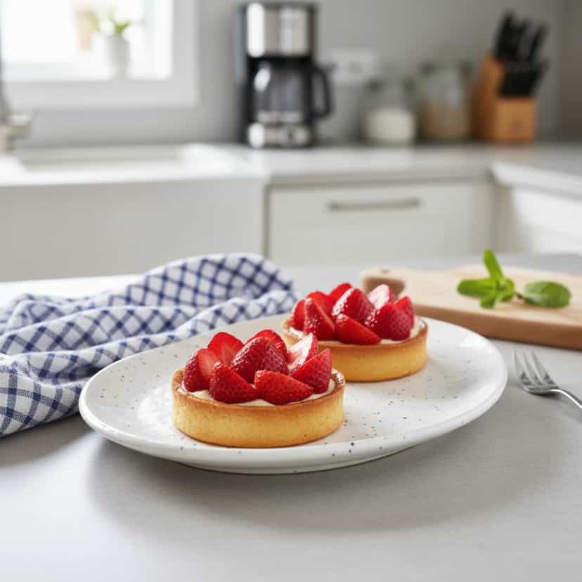 Foto deliciosa de Tortinhas Deliciosas de Morango pronta para servir - Tortas & Tortinhas