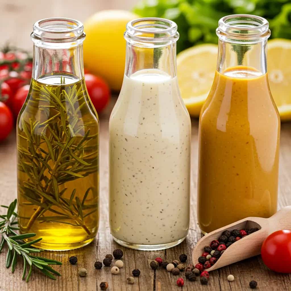 Três Deliciosos Molhos para Salada