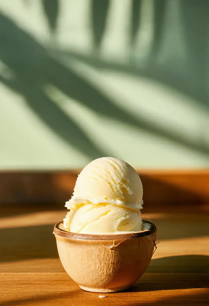 Sorvete Tropical de Coco