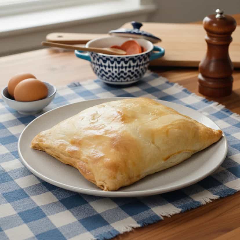 Foto deliciosa de Trouxinha de Massa de Pastel Recheada pronta para servir - Salgadinhos