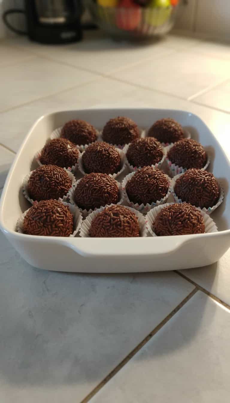 Foto deliciosa de Trufas Brasileiras de Chocolate e Café pronta para servir - Outras Receitas