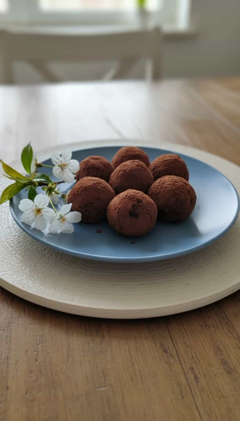 Foto deliciosa de Trufas de Cacau e Laranja sem Lactose pronta para servir - Outras Receitas