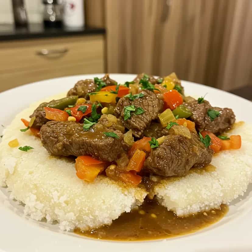 Foto deliciosa de Vaca atolada pronta para servir - Pratos Brasileiros Icônicos
