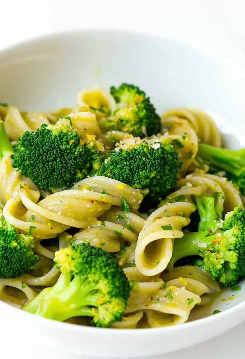 Foto deliciosa de Massa Vegana de Brócolis e Pesto pronta para servir - Veganas