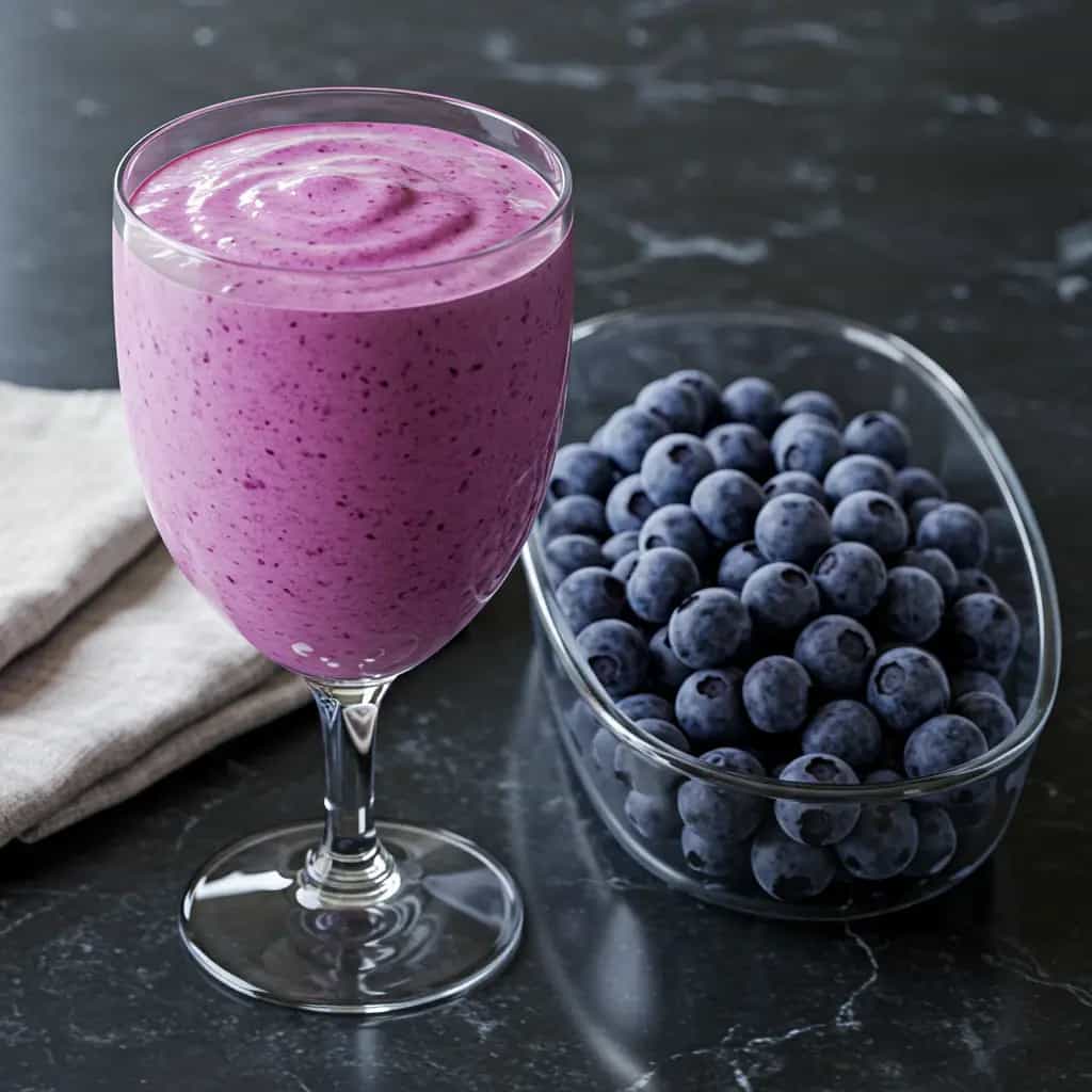 Vitamina Cremosa de Mirtilo