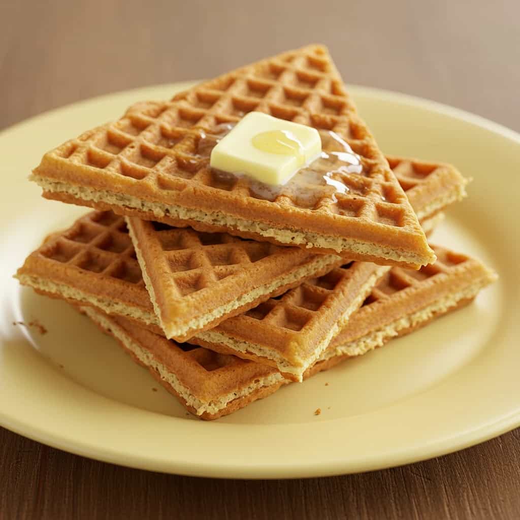 Waffles rápidos na sanduicheira