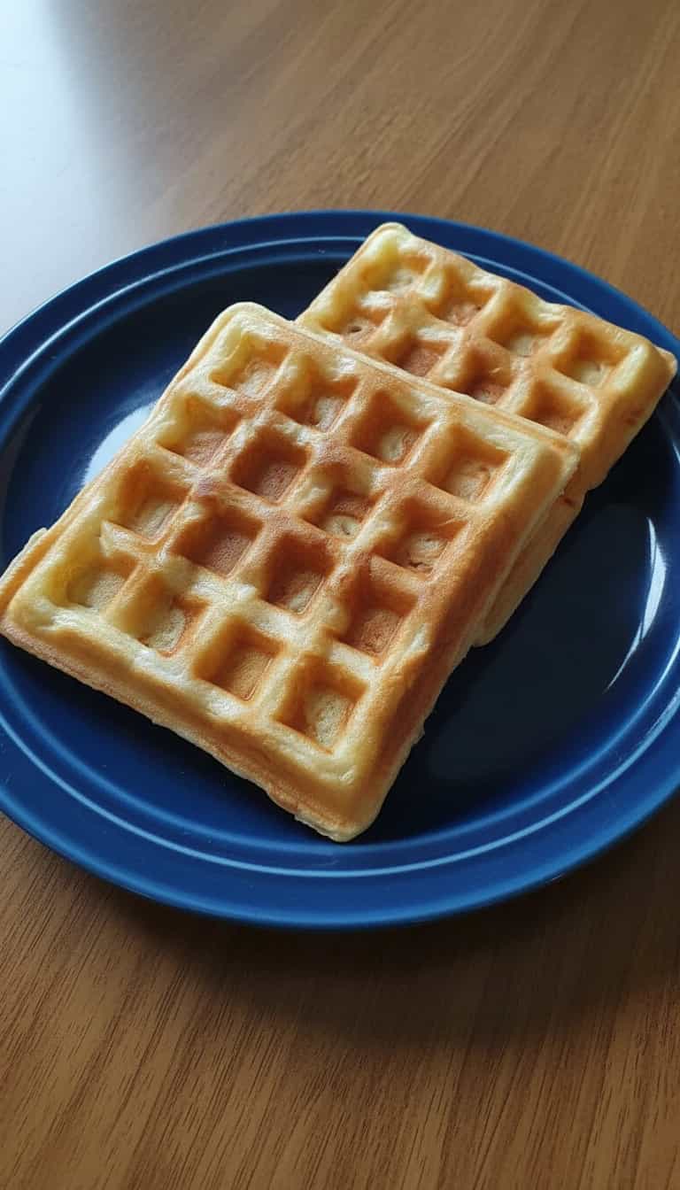 Foto deliciosa de Waffles Salgados de Tapioca pronta para servir - Salgadinhos