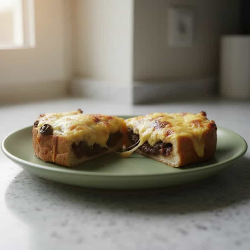 Foto deliciosa de Welsh Rarebit pronta para servir - Lanches de Padaria