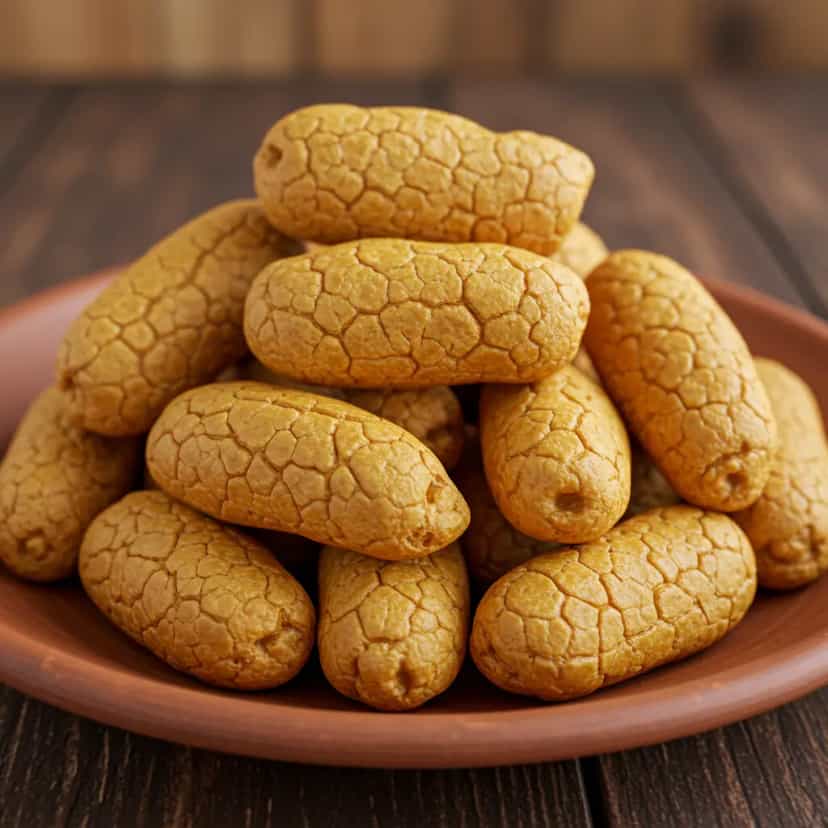 Foto deliciosa de Xiringa de Tapioca Caseira pronta para servir - Snacks Assados