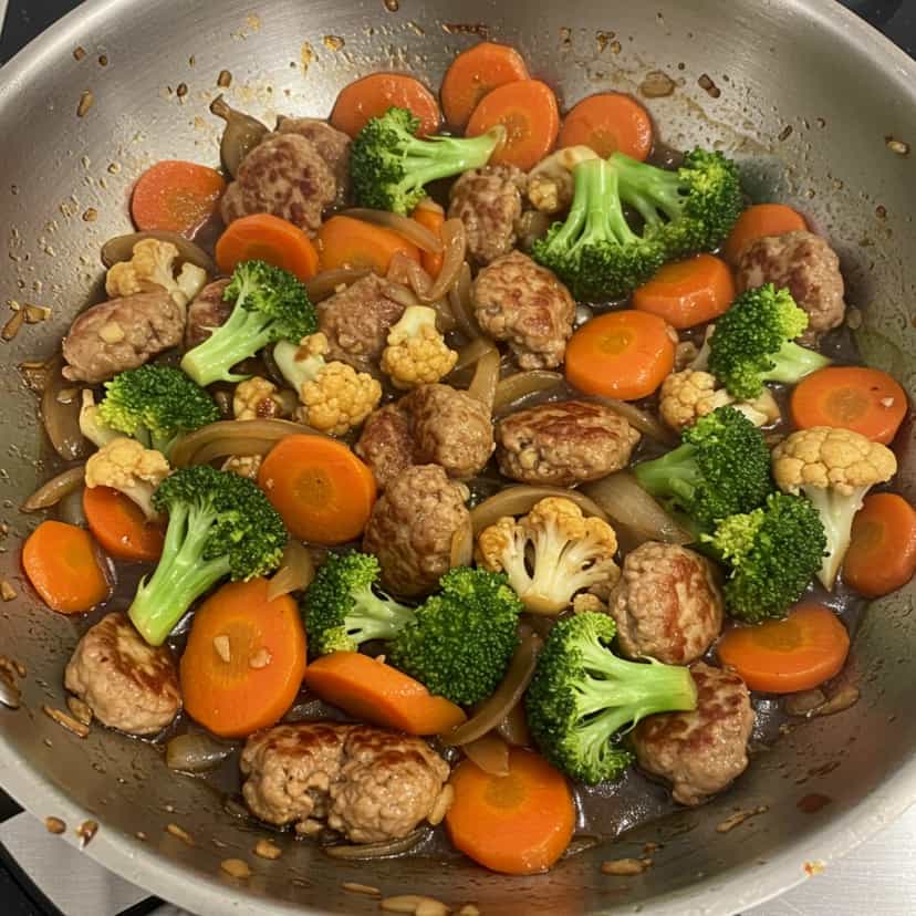 Foto deliciosa de Yakisoba de Hambúrguer pronta para servir - Bowls & Noodles