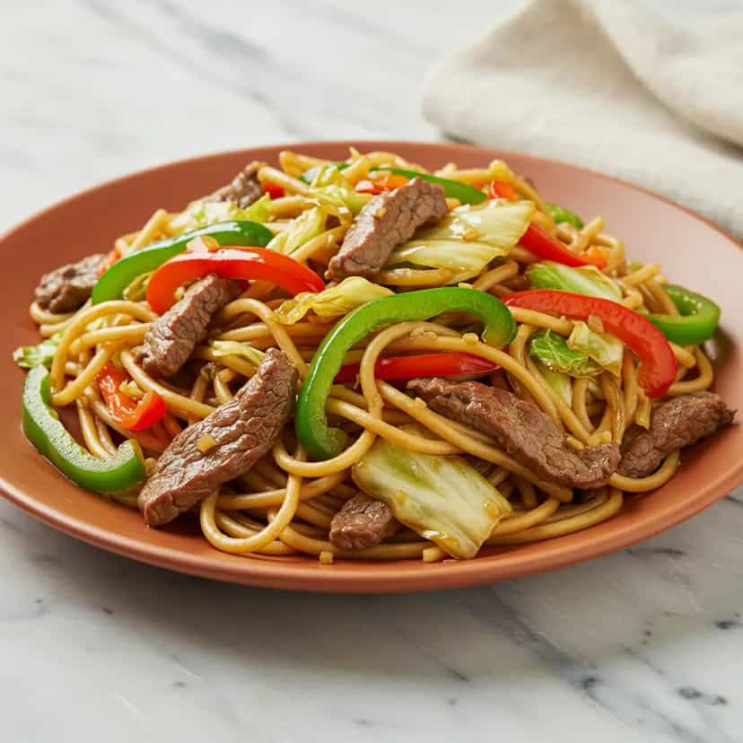 Foto deliciosa de Yakissoba de Contrafilé com Legumes pronta para servir - Bowls & Noodles