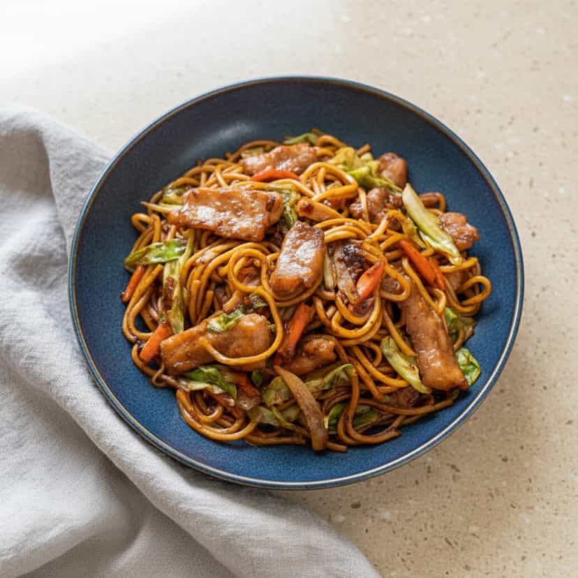 Foto deliciosa de Yakissoba de Frango e Legumes pronta para servir - Bowls & Noodles