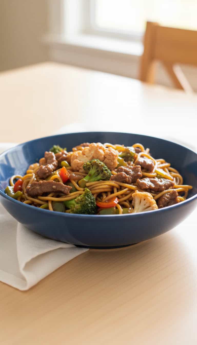 Foto deliciosa de Yakissoba de Frango e Legumes pronta para servir - Outras Receitas