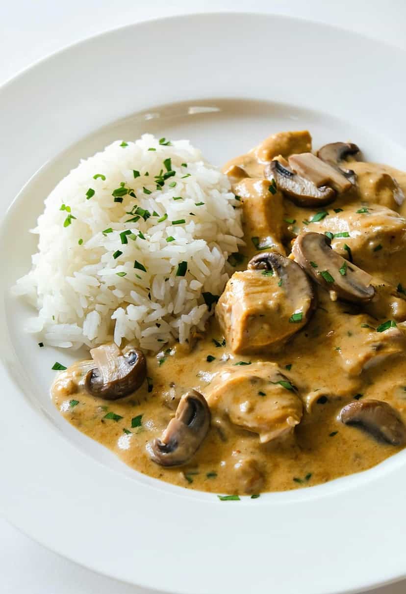 Foto deliciosa de Estrogonofe de Frango para 50 Pessoas pronta para servir - Carnes & Frango