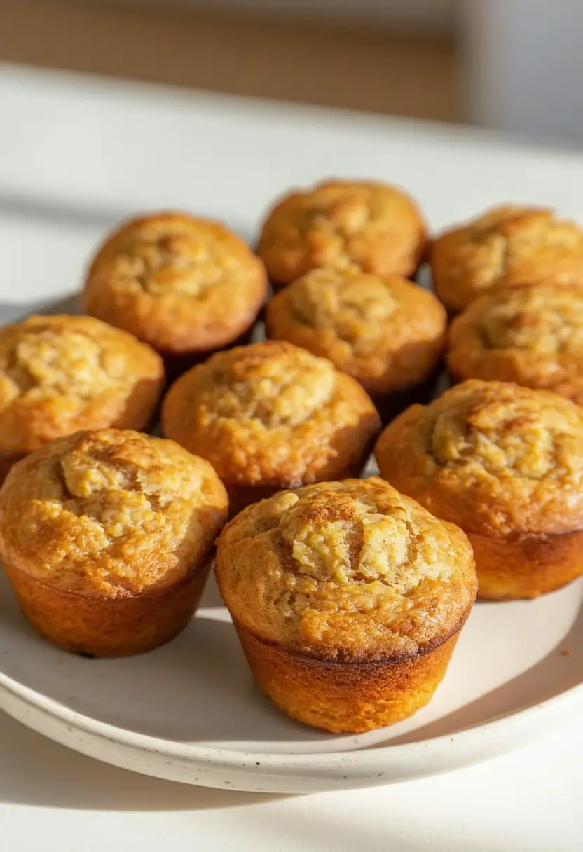 Bolinho de Aveia com Banana Caseiro