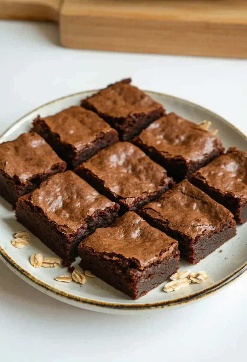 Brownies de Banana e Aveia Caseiros