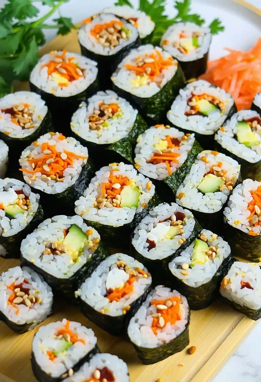 Kimbap Vegetariano Delicioso