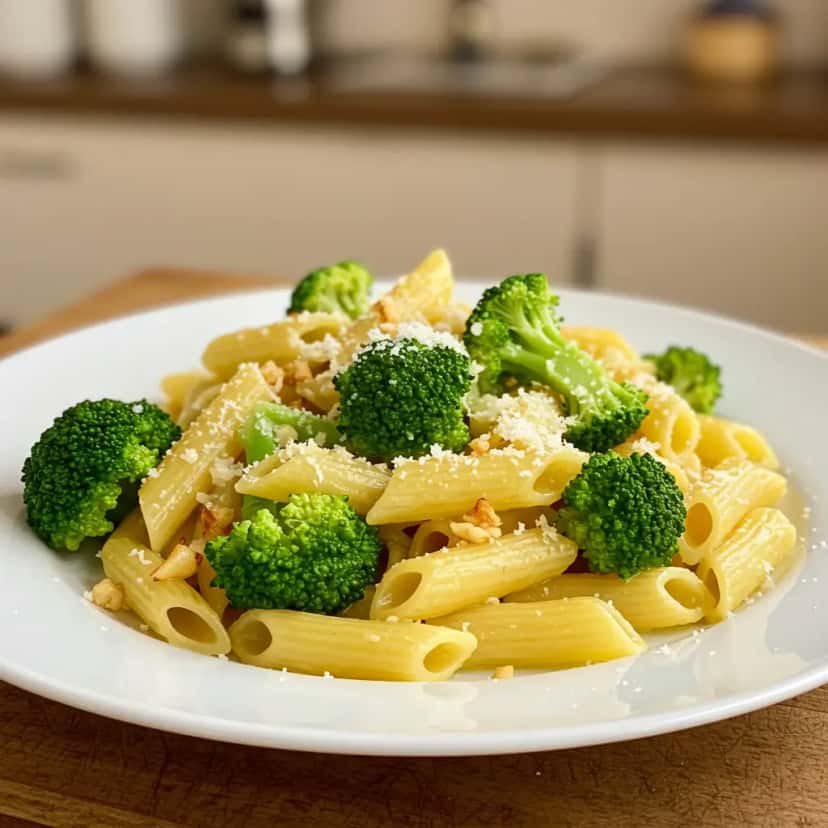 Macarrão com Brócolis: 100% Vegetal