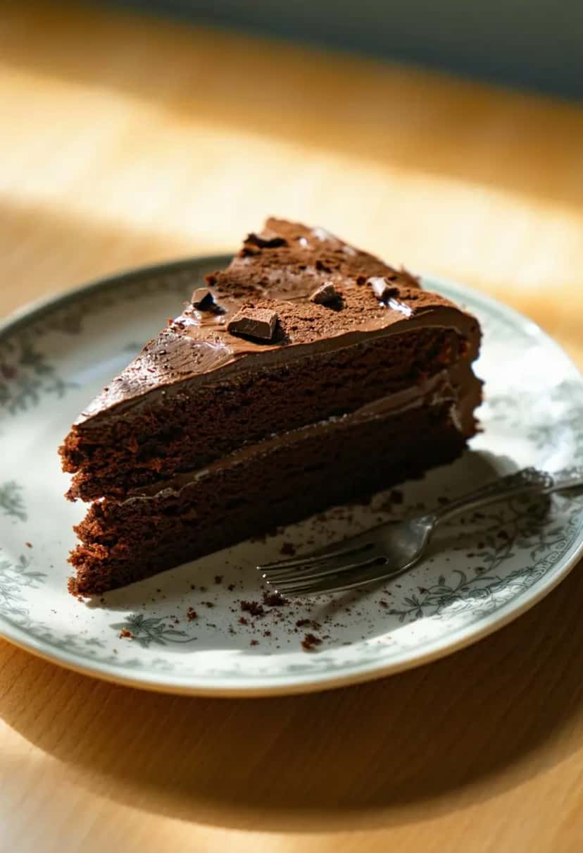 Bolo de Chocolate Molhadinho 100% Vegetal