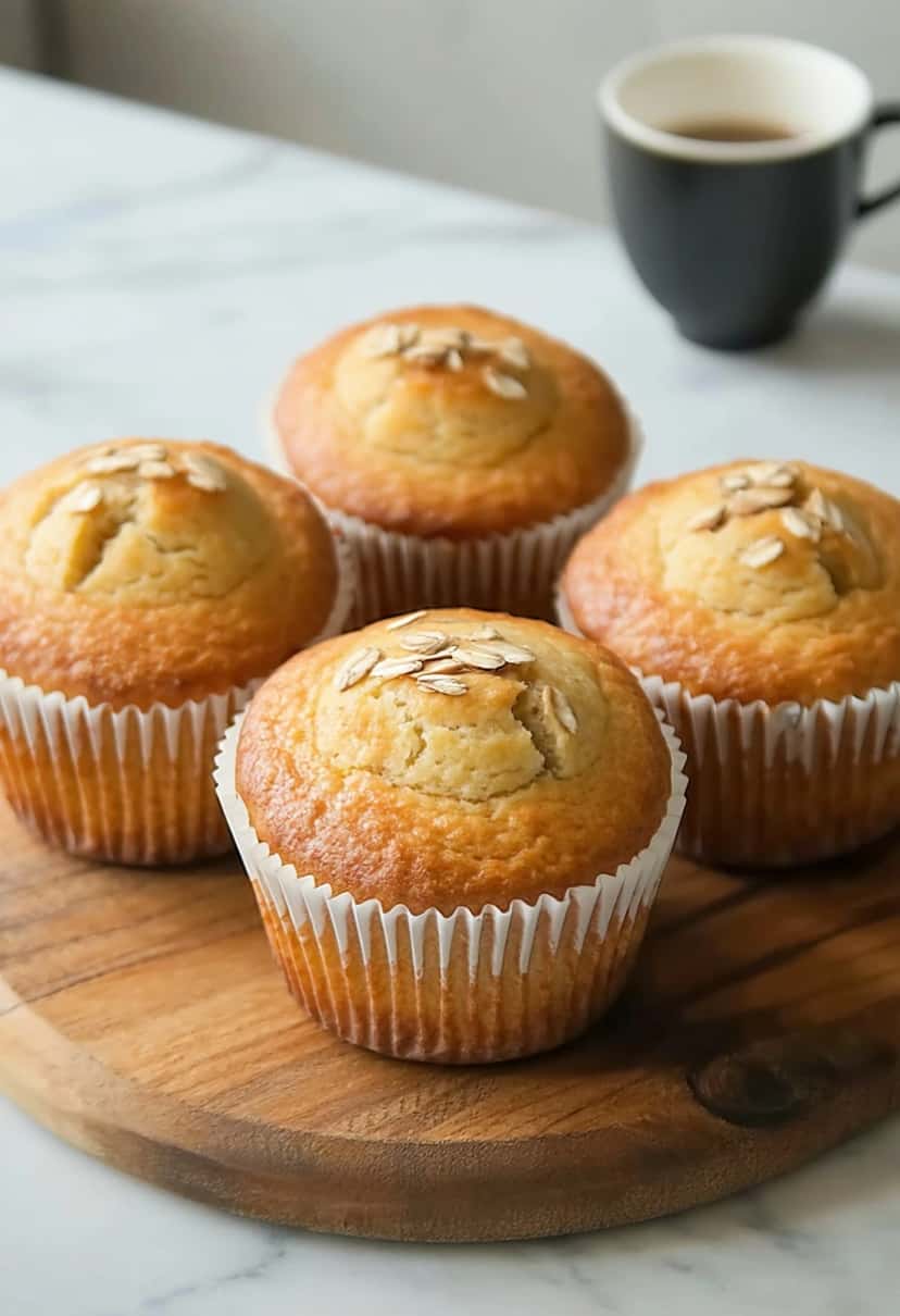 Muffins de Banana com Aveia: Super Práticos!