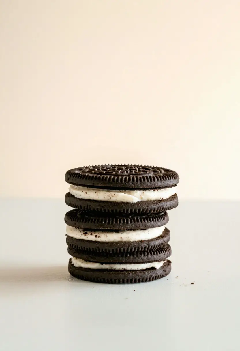 Biscoitos Oreo Caseiros: Equilíbrio Perfeito