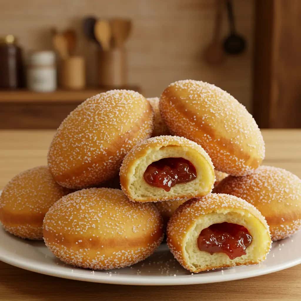 Sonhos de Goiabada Caseiros