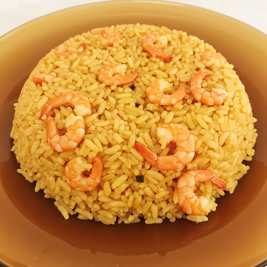 Arroz Sete Grãos com Camarões