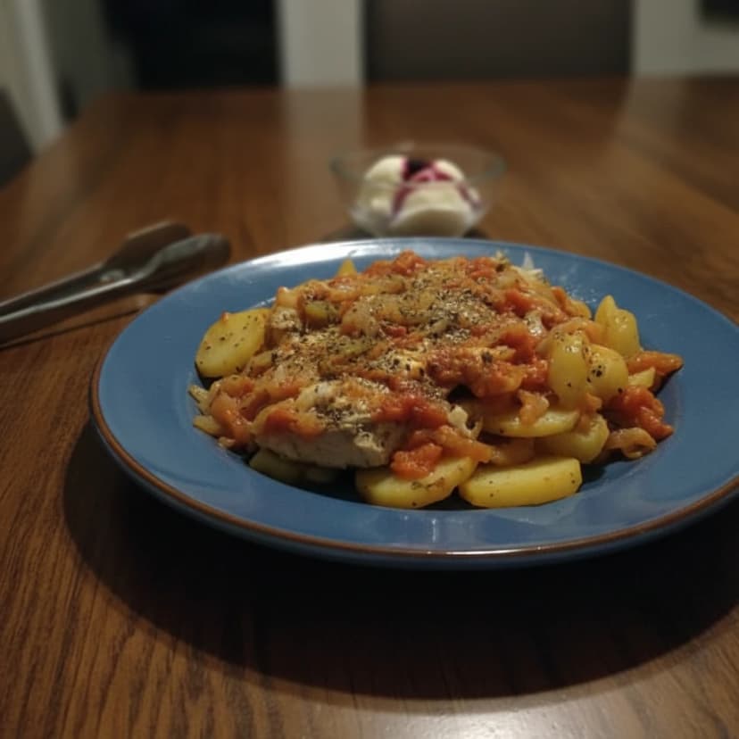 Atum com Batatas na Panela de Pressão