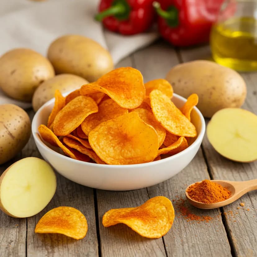 Foto deliciosa de Batata Frita com Páprica pronta para servir